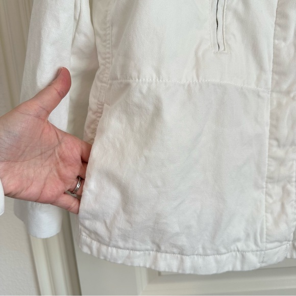 Banana Republic White Utility Jacket L - Picture 5 of 10